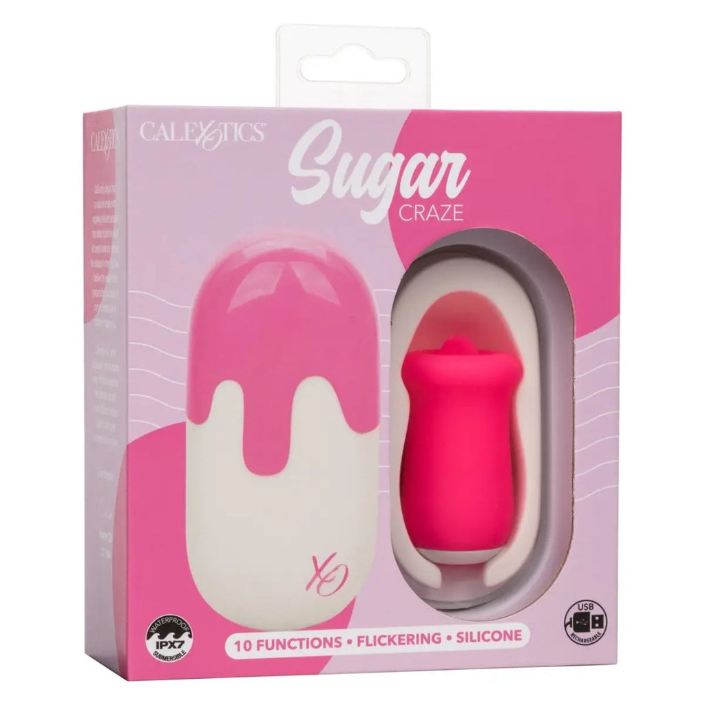 CalExotics® Sugar Craze Flickering Tongue Stimulator - Rolik®