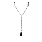 CalExotics® CalExotics Weighted Nipple Clamps with Adjustable Pressure & Chain Pendant Silver