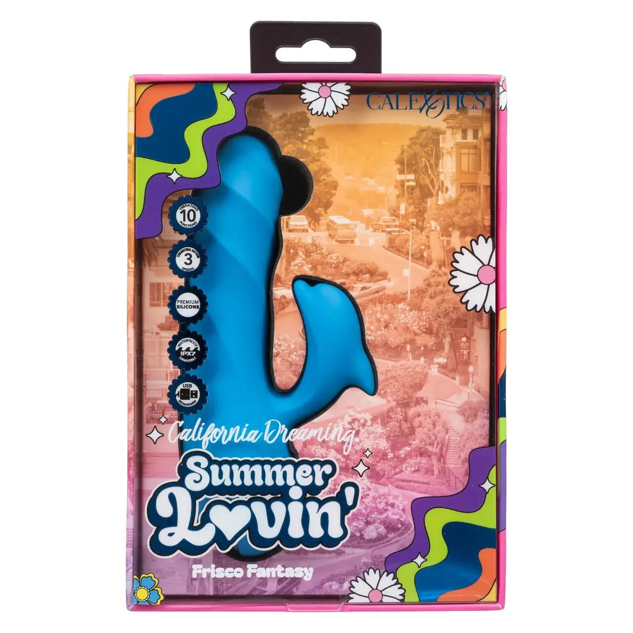 CalExotics® California Dreaming Frisco Fantasy Rabbit Vibrator Blue