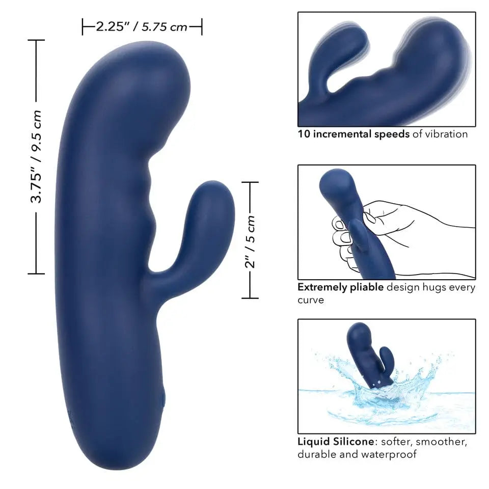 Cashmere™ Silk Duo Rabbit Vibrator - Rolik®