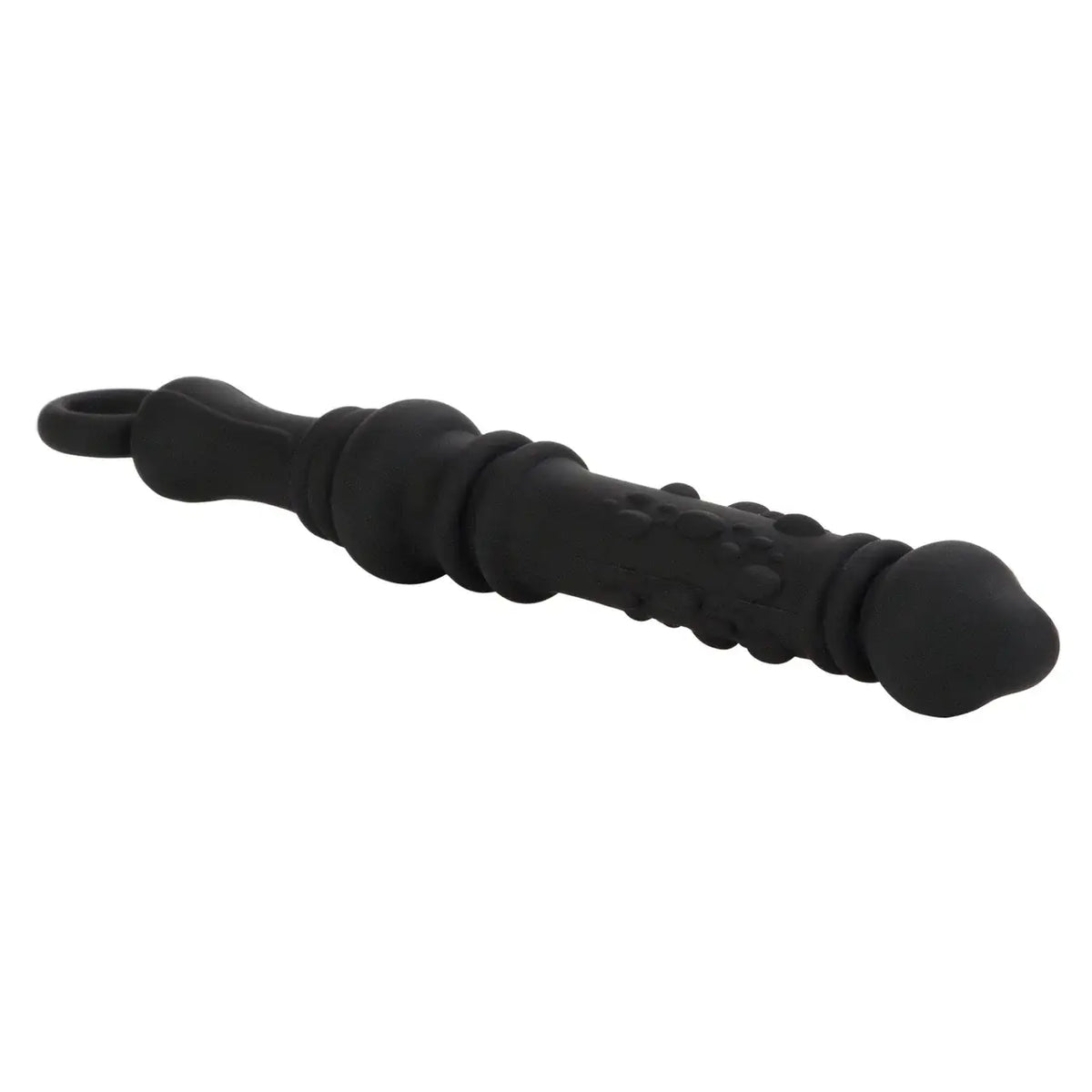 CalExotics® Dr. Joel Kaplan Silicone Prostate Probe - Textured Anal Stimulator Black