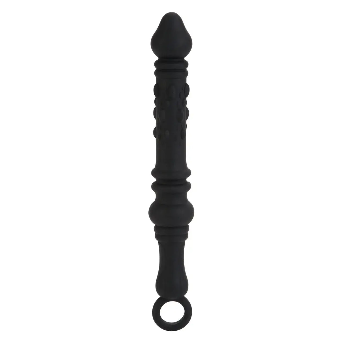 CalExotics® Dr. Joel Kaplan Silicone Prostate Probe - Textured Anal Stimulator Black