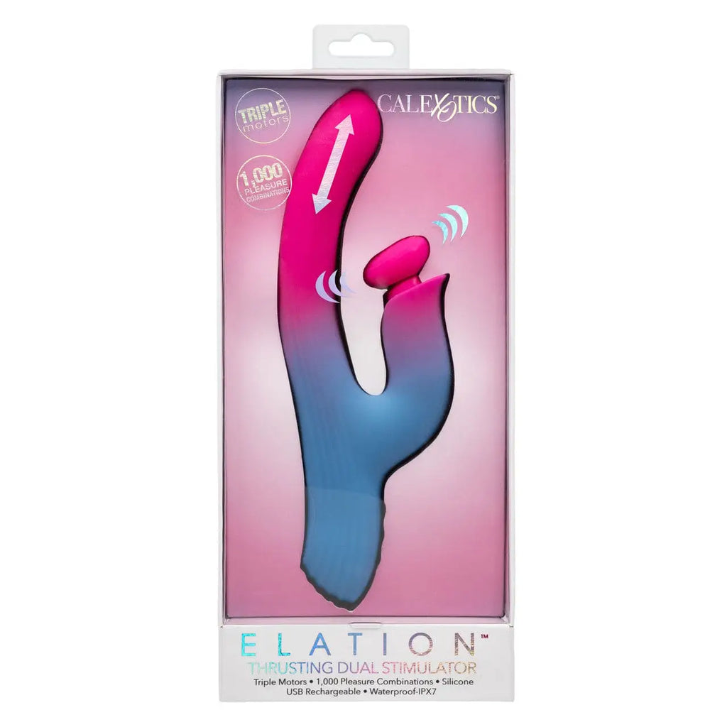 CalExotics® Elation™ Thrusting Dual Stimulator Rolik®