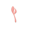 Elle™ Liquid Silicone Bunny Vibrator - Coral