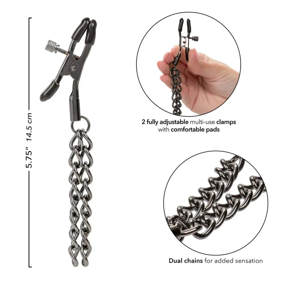 Euphoria Collection Chain Nipple Clamps - Rolik®