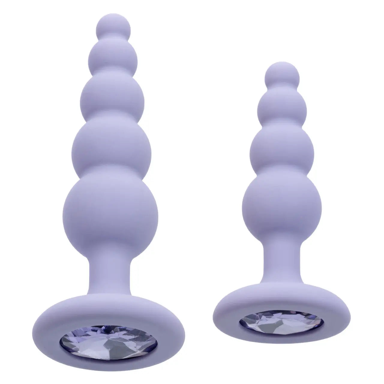 CalExotics® First Time® Crystal Beaded Duo – Beginner Anal Probe Set Lilac