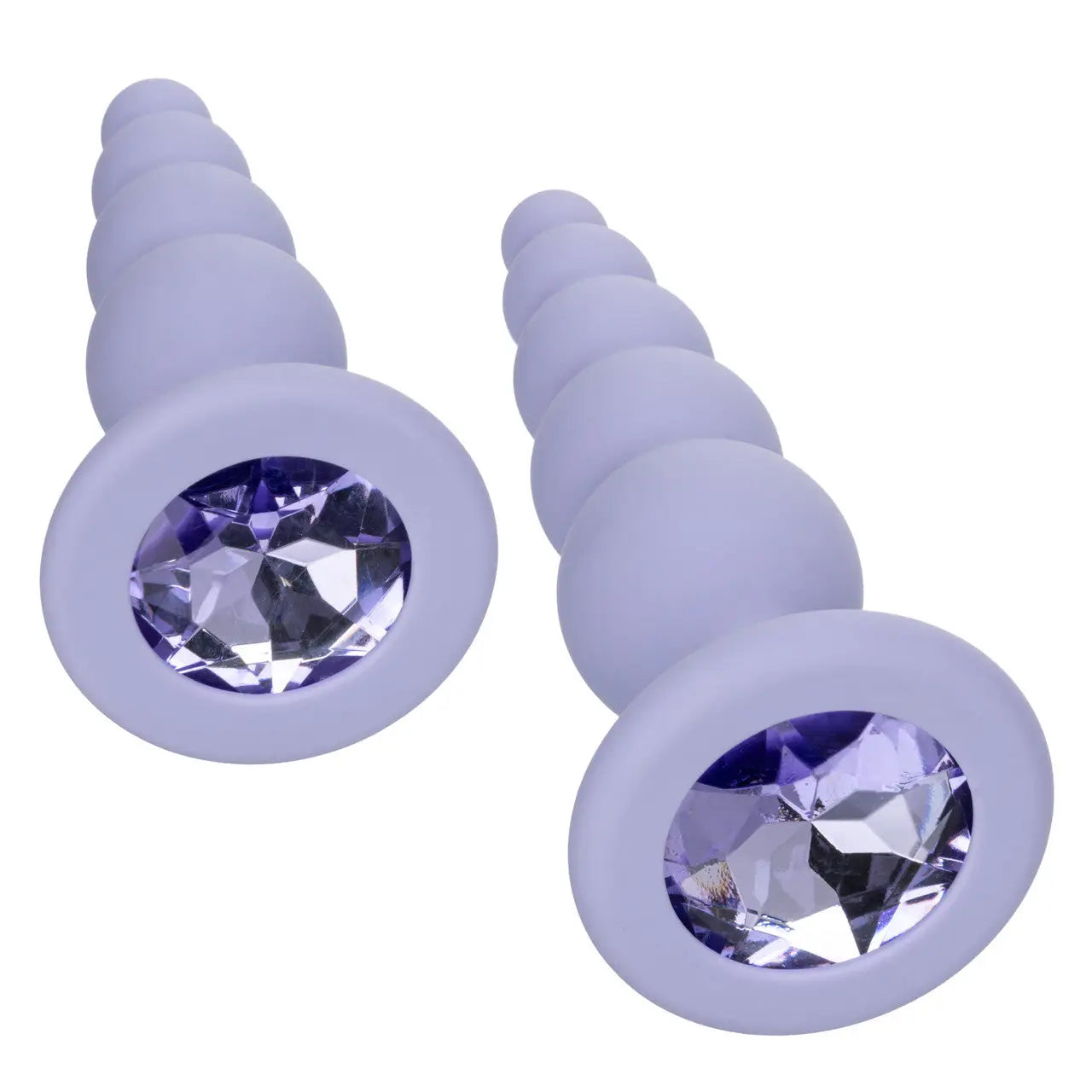CalExotics® First Time® Crystal Beaded Duo – Beginner Anal Probe Set Lilac