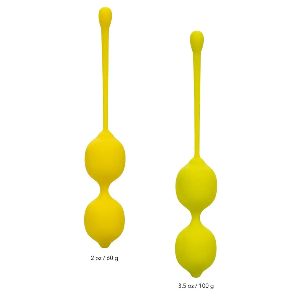 CalExotics® Lemon 2 - Piece Kegel Training Set - Rolik®