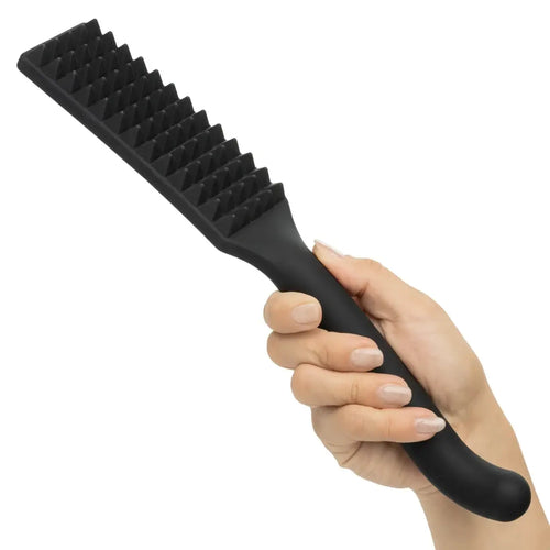 CalExotics® Nocturnal Collection Dual-Ended Silicone Spiked Paddle Black