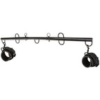 CalExotics® Nocturnal® Collection Spreader Bar with Cuffs Black