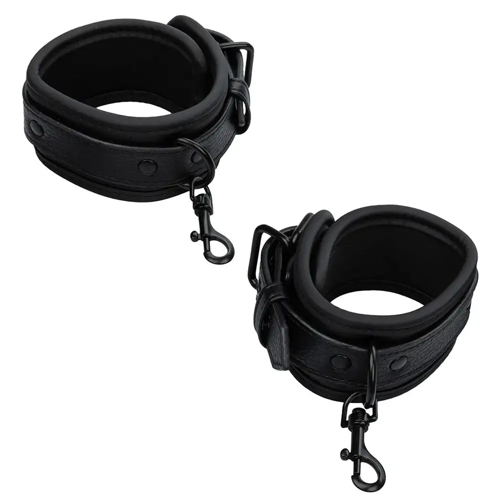 CalExotics® Nocturnal® Collection Spreader Bar with Cuffs Black