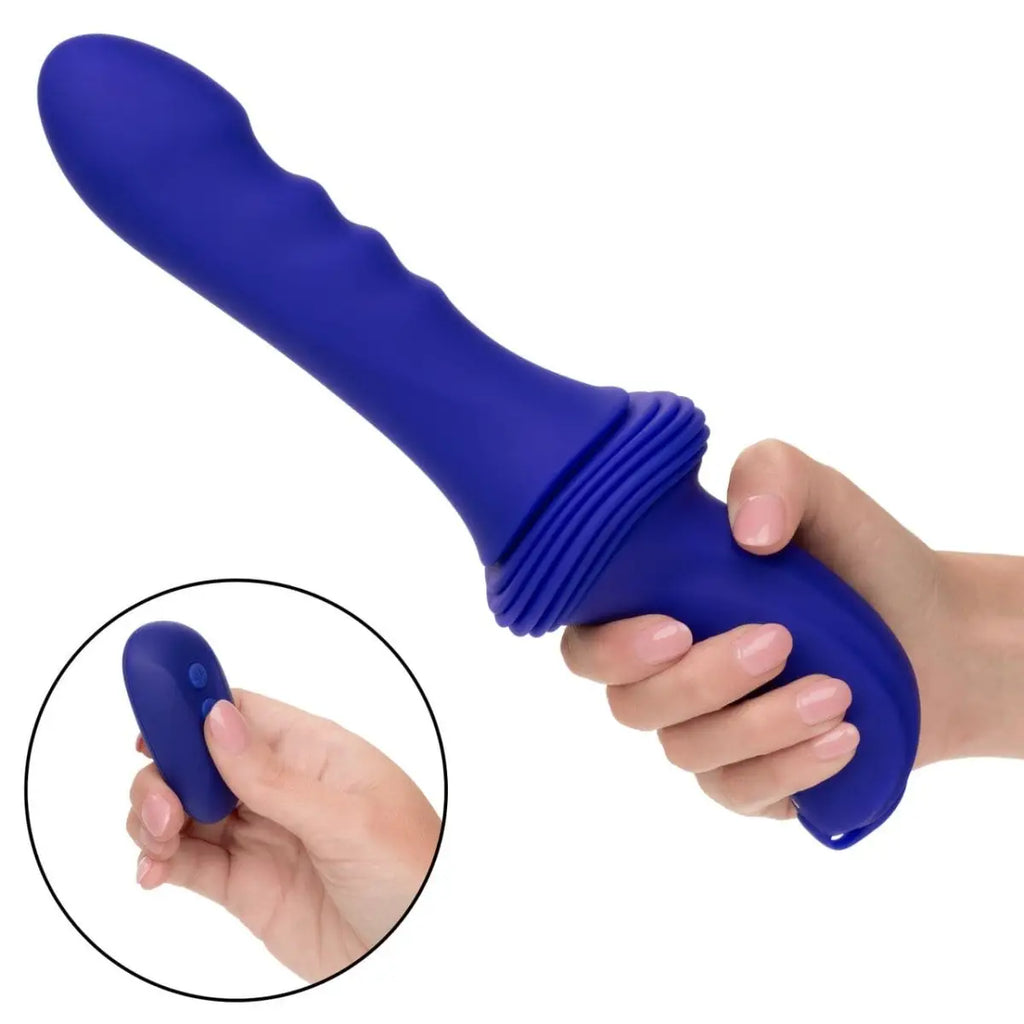CalExotics® Overdrive Remote Control Sex Machine Ridged Thruster - Rolik®