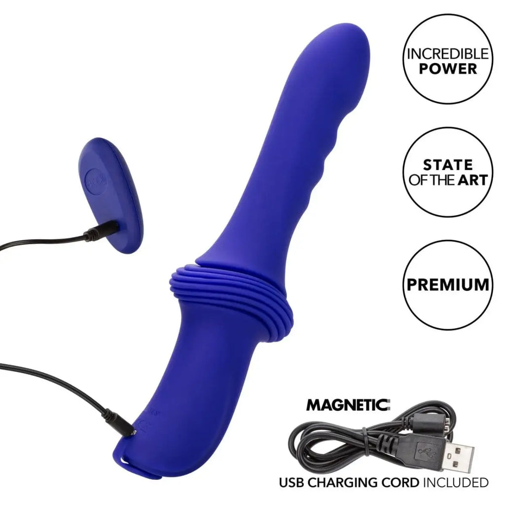 CalExotics® Overdrive Remote Control Sex Machine Ridged Thruster - Rolik®