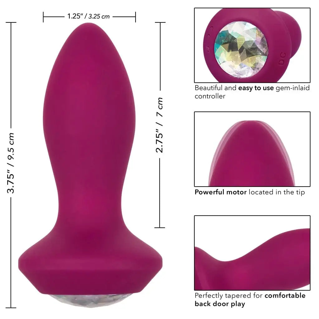 Power Gem® Vibrating Petite Crystal Anal Probe - Rolik®