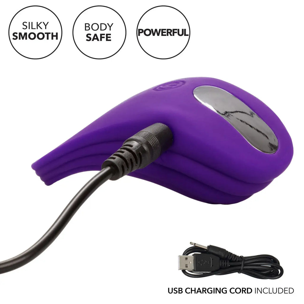 CalExotics® Silicone Passion Enhancer Vibrating C - Ring - Rolik®