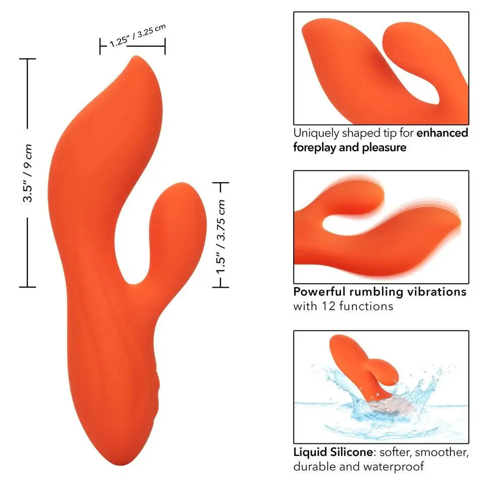 Stella™ Liquid Silicone Dual Teaser Vibrator - Rolik®