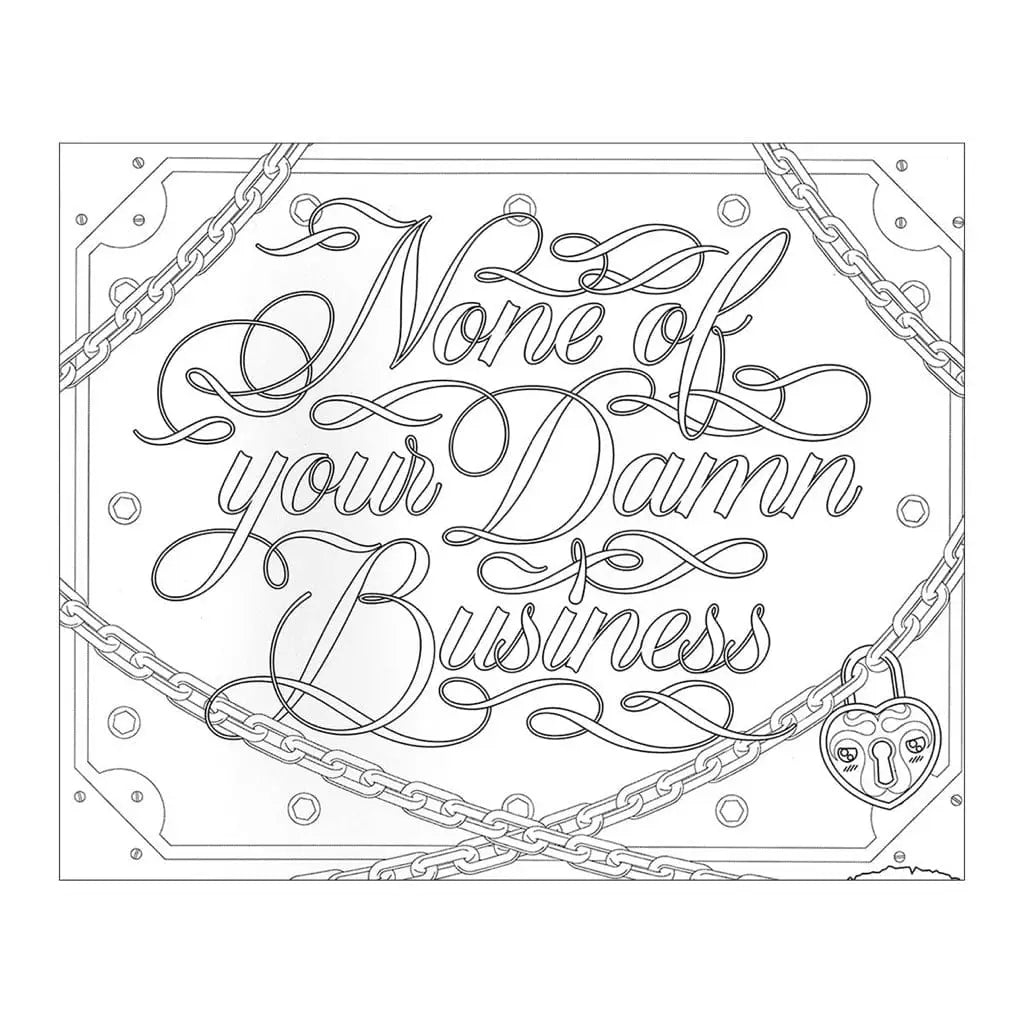 Calligraphuck F*cking Awesome Coloring Book - Rolik®