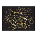 Calligraphuck You're F*cking Awesome Notecards 12 - Pack - Rolik®