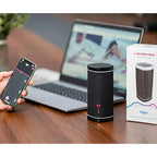 Black Calor Bluetooth Depth-Controlled Vibrating and Heating Masturbator