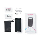 Black Calor Bluetooth Depth-Controlled Vibrating and Heating Masturbator