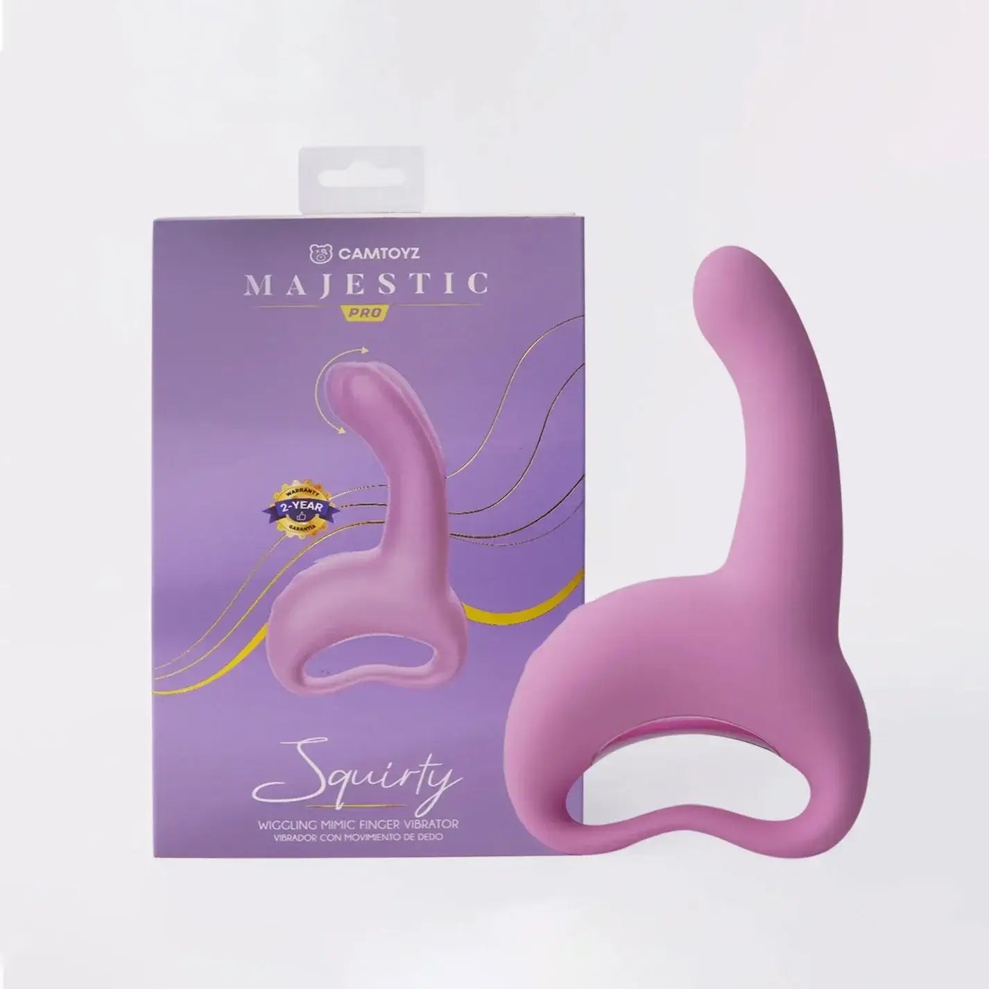Pink Majestic Squirty Wiggling Finger Vibrator