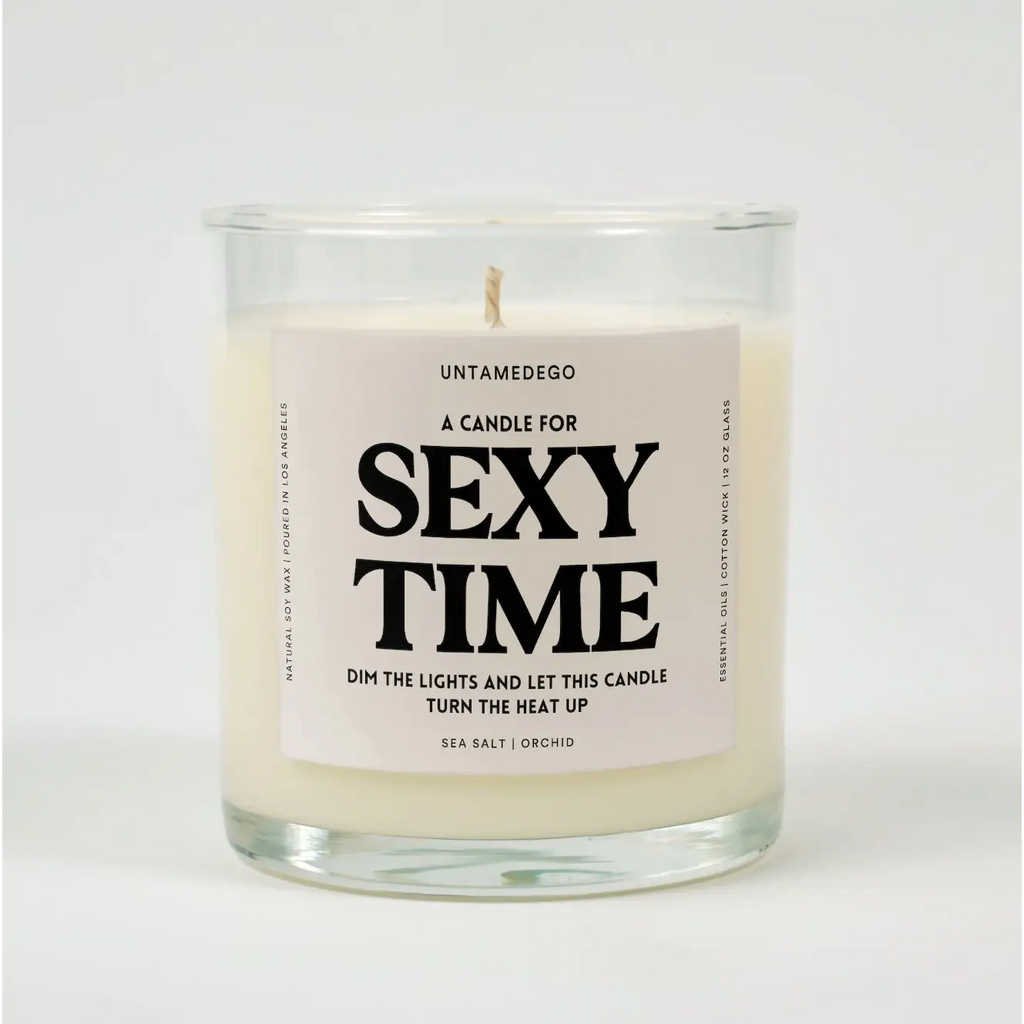 A Candle For Sexy Time Glass SEA SALT + AMBER