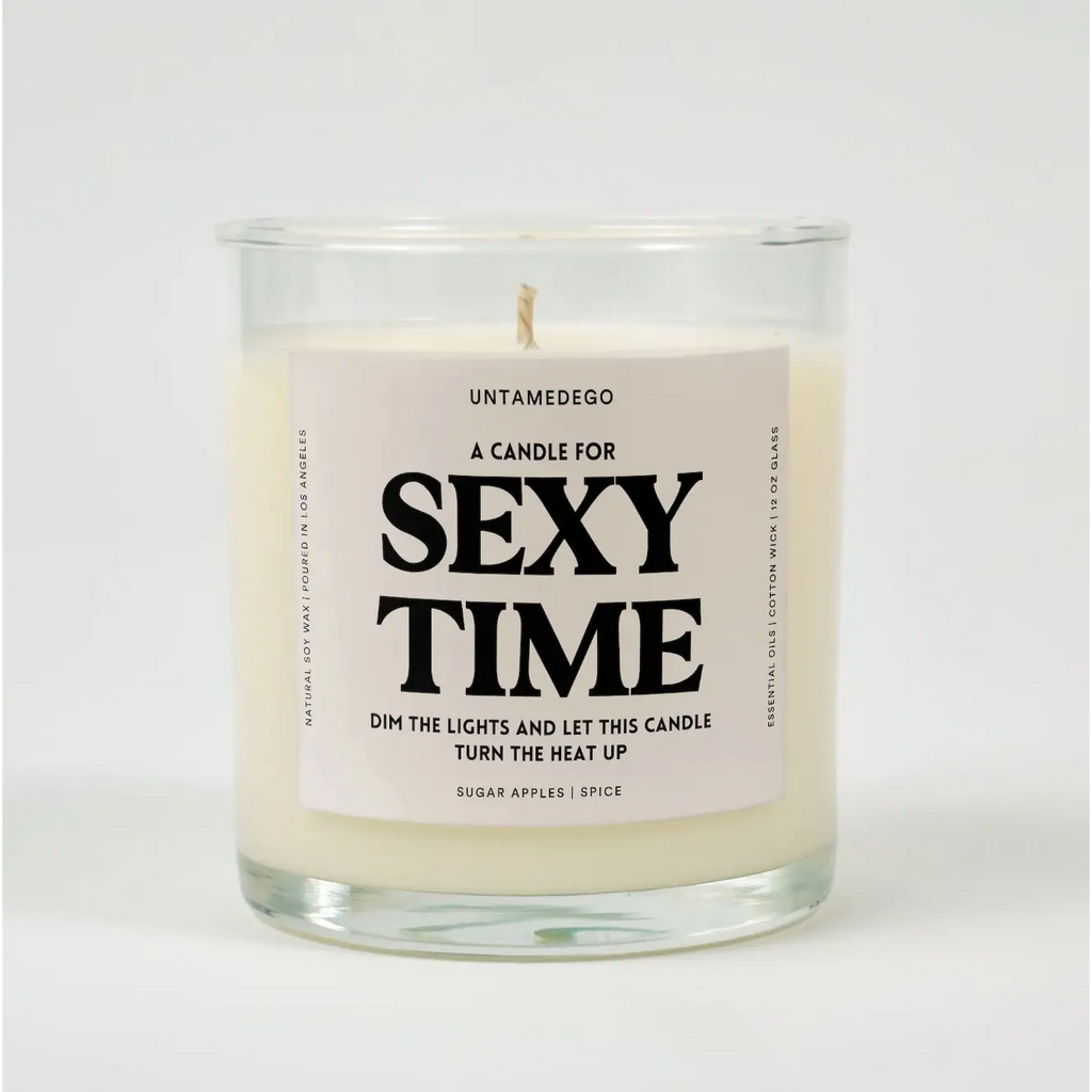 A Candle For Sexy Time Glass SUGAR APPLES + SPICE