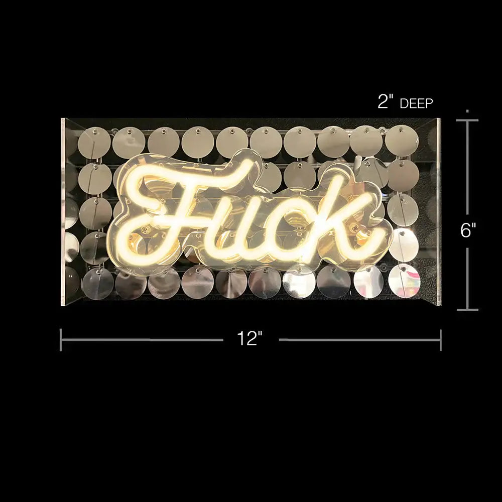 Candyprints® F*ck LED Light Up Sign - Lighting
