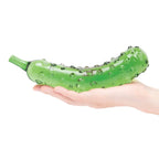Green Caressing Cucumber 8.25’’ Glass Dildo