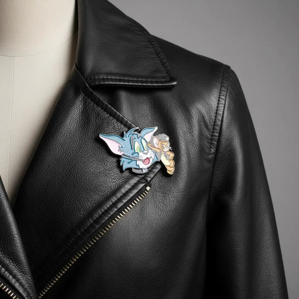 Cat & Mouse Enamel Pin