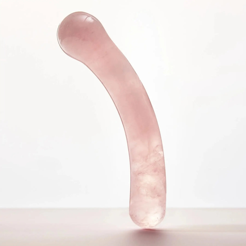 Pink Chakrubs Heart Curve Rose Quartz Wand