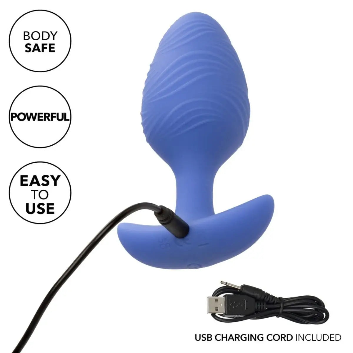 Cheeky™ Vibrating Glow - In - The - Dark Large Butt Plug - Rolik®