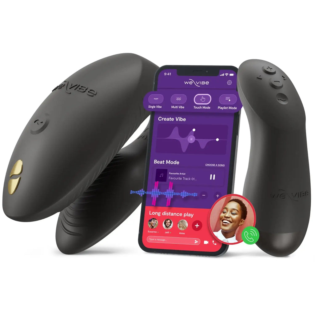 Black Chorus Pro Couples Vibrator with Remote
