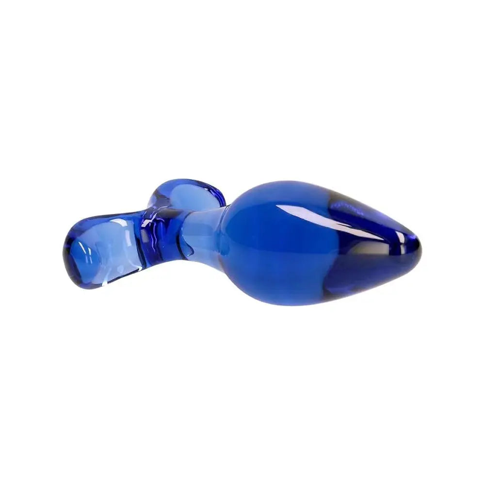 Chrystalino Expert Glass Butt Plug - Blue
