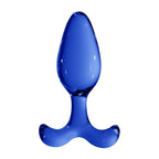 Chrystalino Expert Glass Butt Plug - Blue
