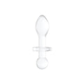 Chrystalino Rocker Glass Butt Plug - White