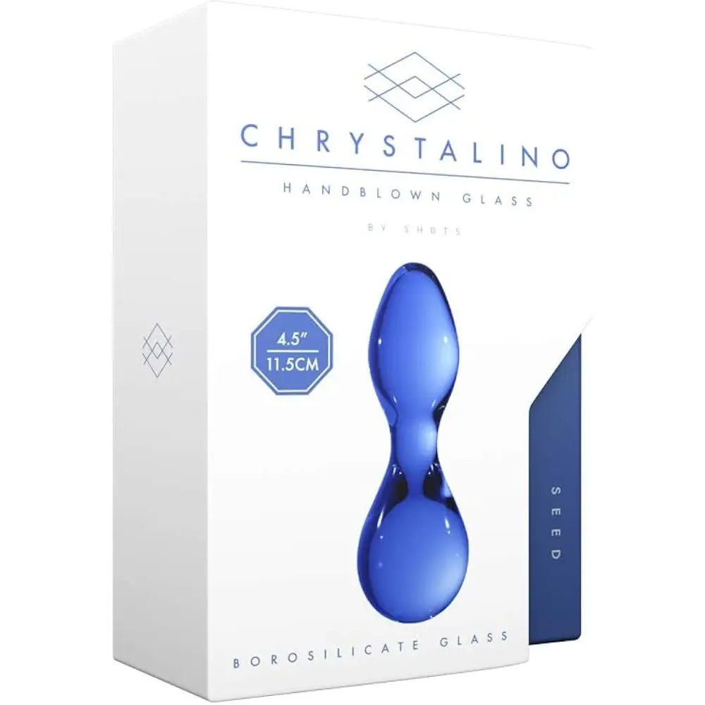 Chrystalino Seed Glass Dildo - Blue