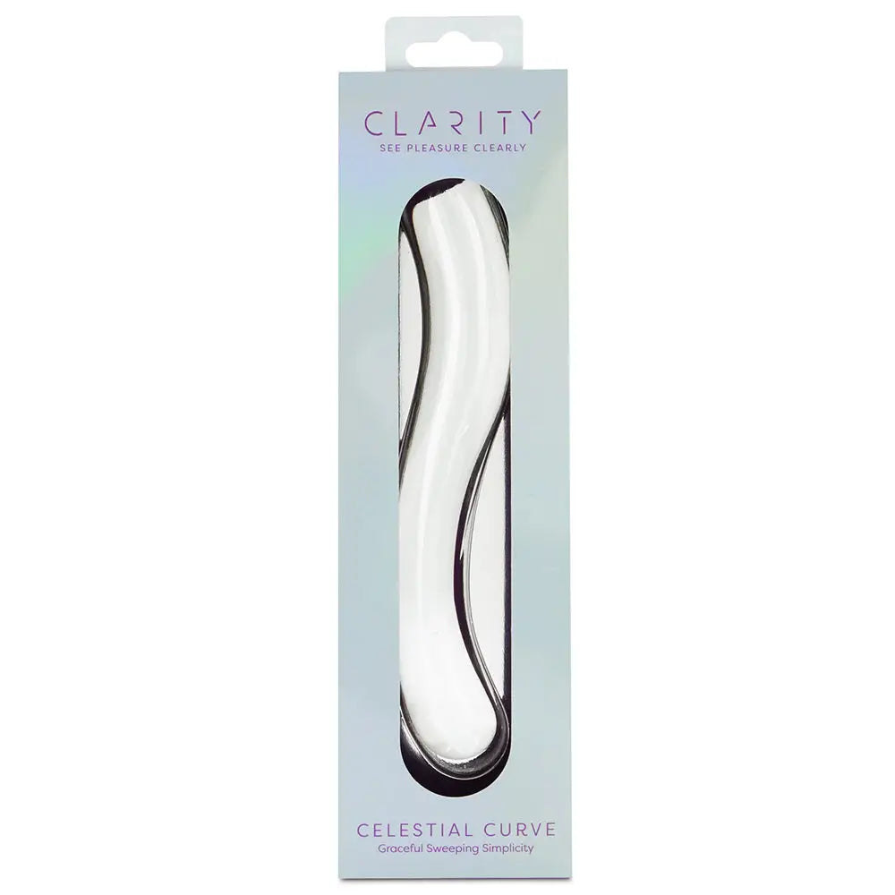 Clarity Celestial Curve Glass Dildo