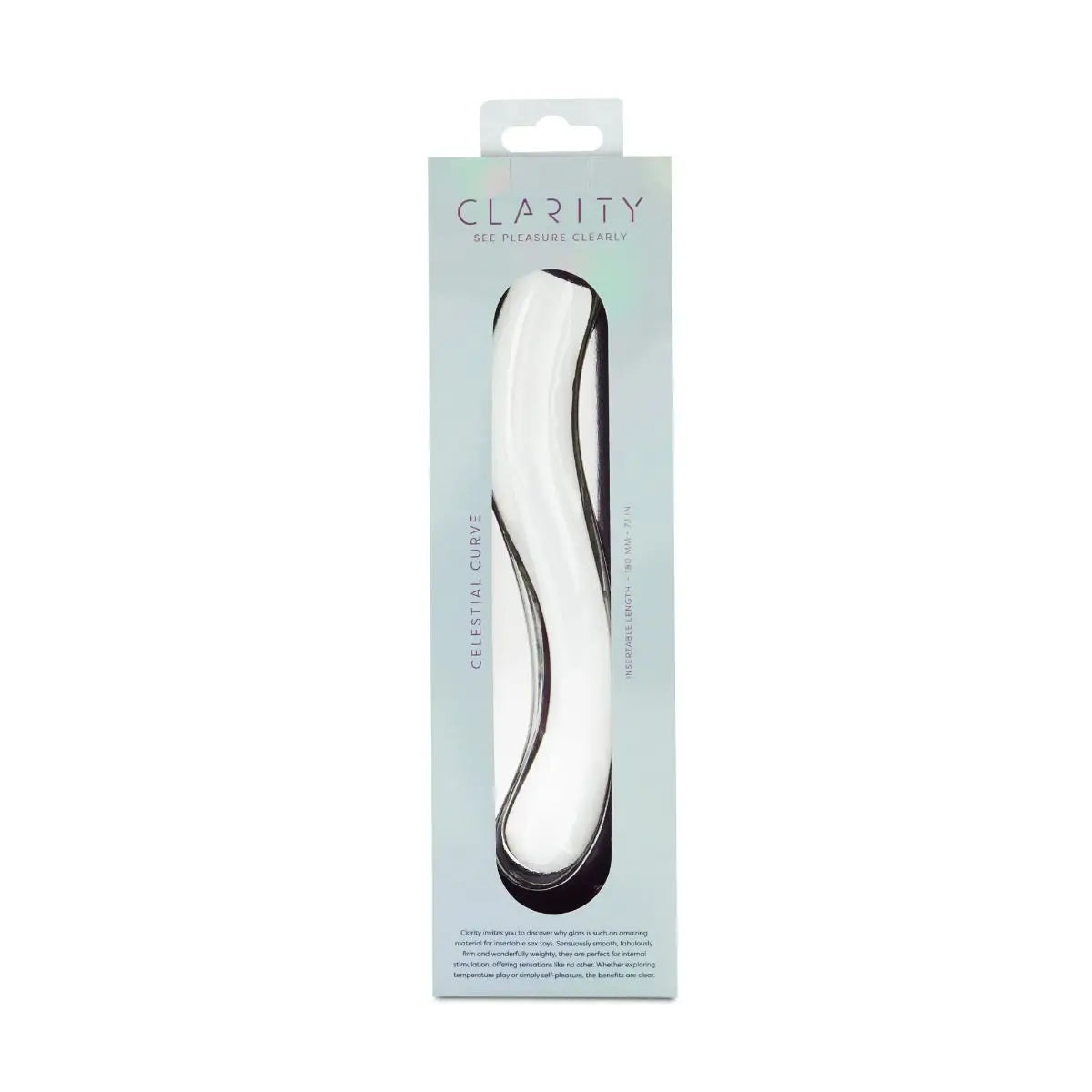 Clarity Celestial Curve Glass Dildo