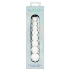 Clarity Elysian Pearls Glass Dildo