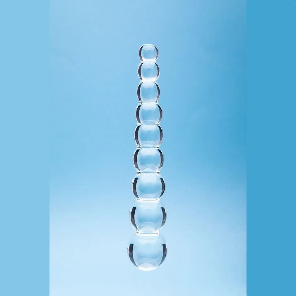 Clarity Elysian Pearls Glass Dildo