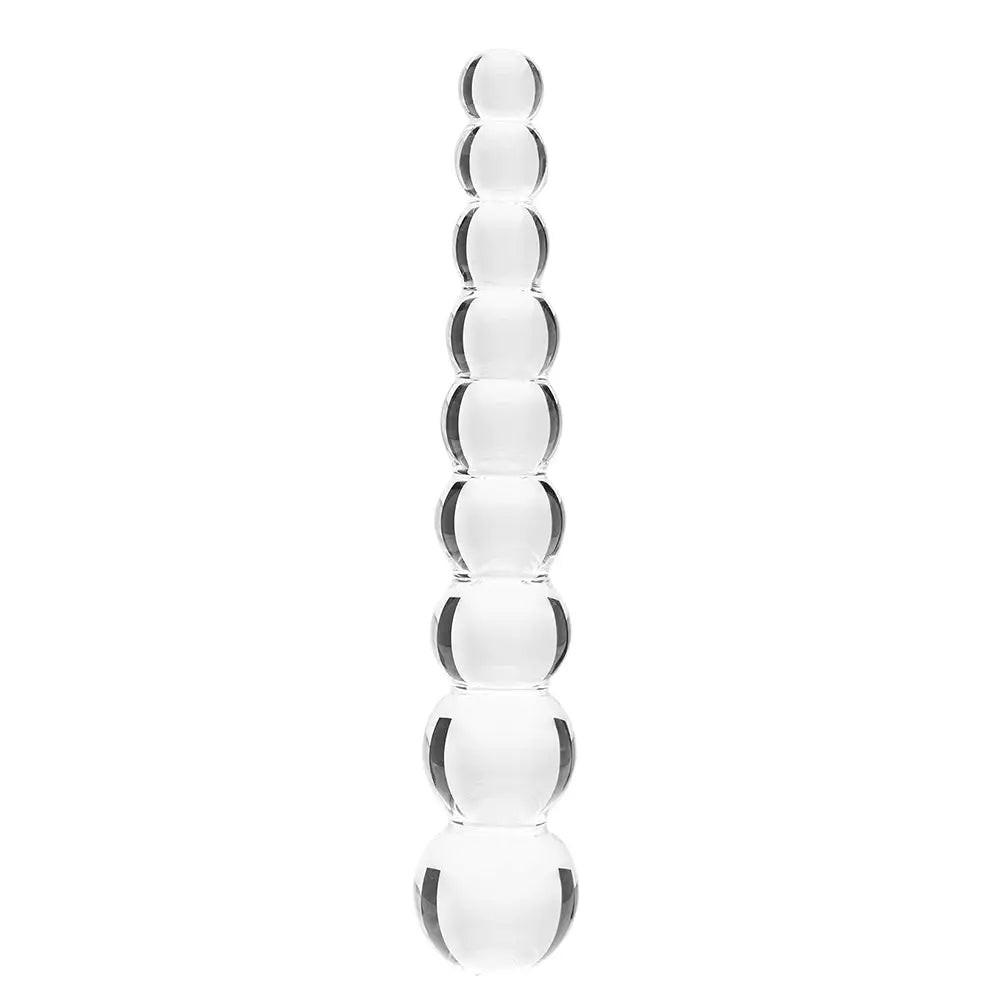 Clarity Elysian Pearls Glass Dildo