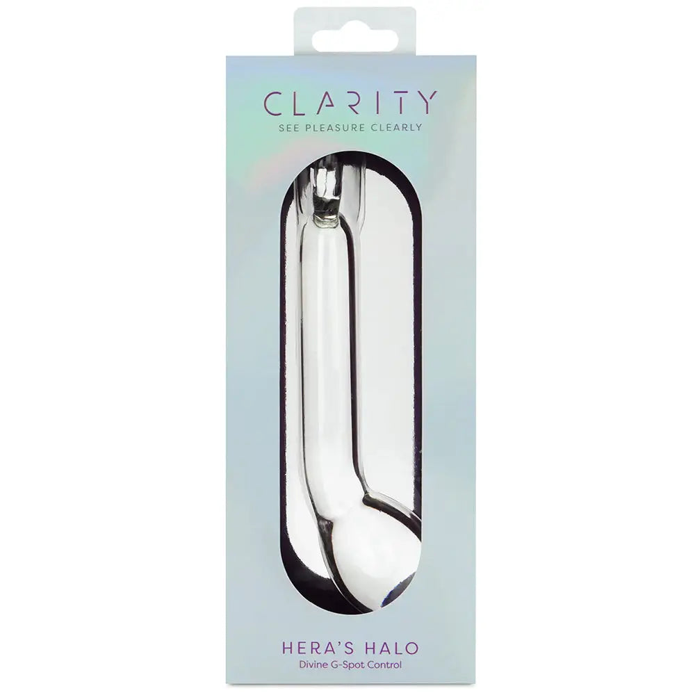 Clarity Hera’s Halo G-Spot Glass Dildo