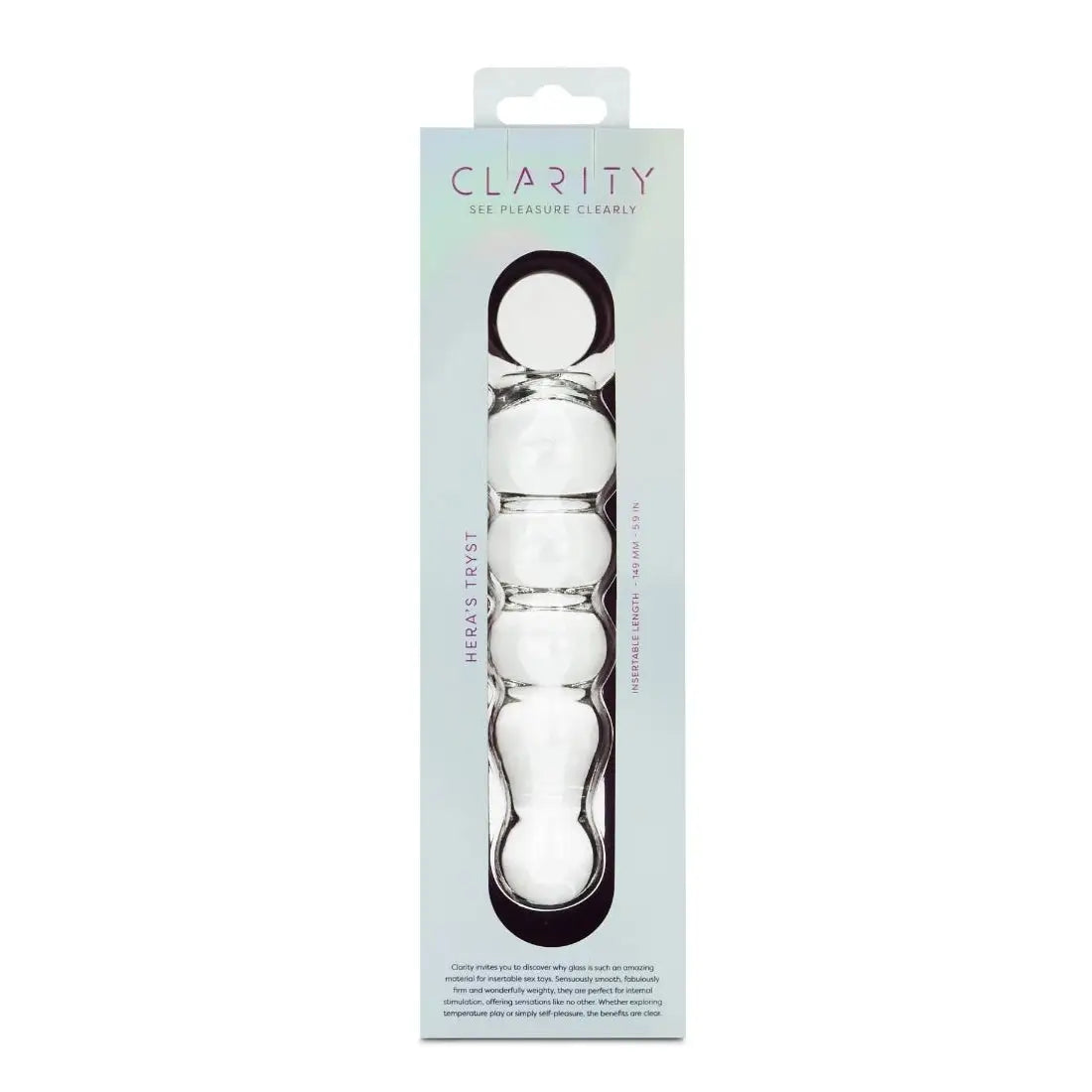 Clarity Hera’s Tryst Glass Dildo