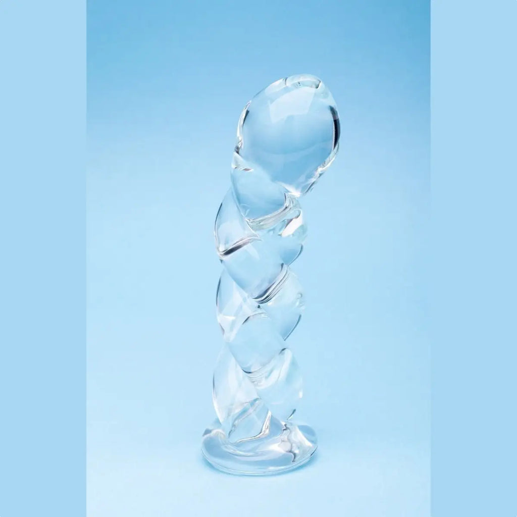 Clarity Seraphic Braid Glass Dildo