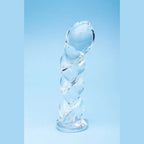 Clarity Seraphic Braid Glass Dildo