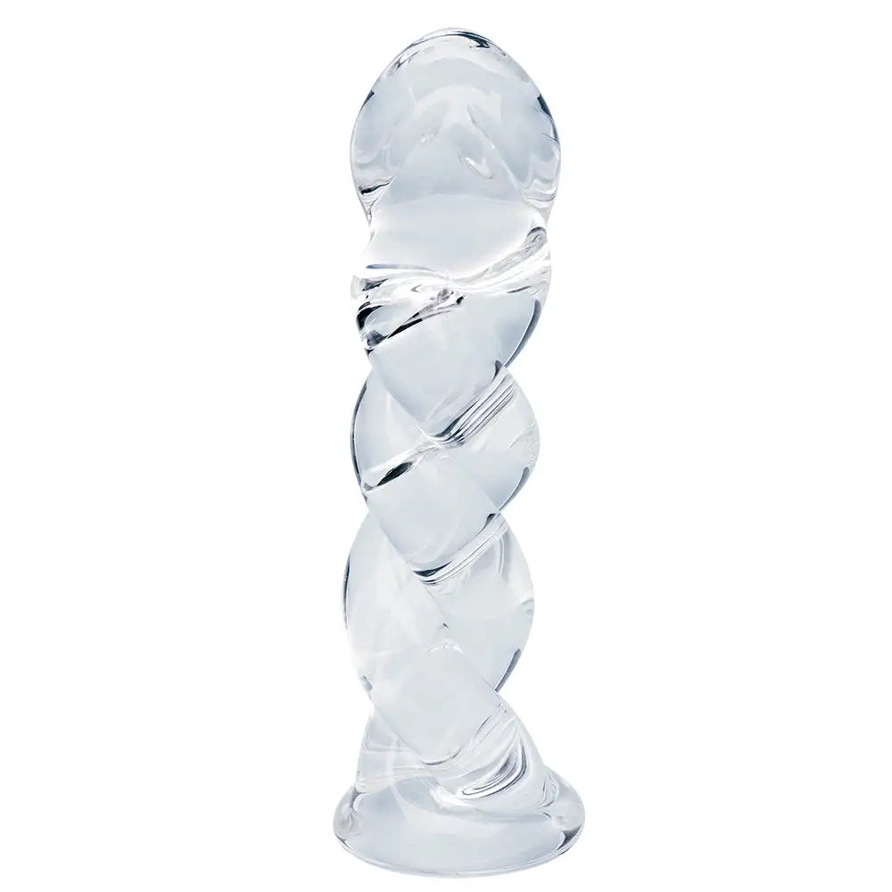 Clarity Seraphic Braid Glass Dildo