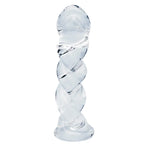 Clarity Seraphic Braid Glass Dildo
