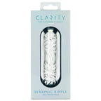 Clarity Seraphic Ripple Glass Dildo