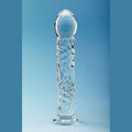 Clarity Seraphic Ripple Glass Dildo